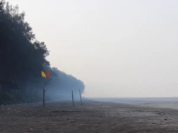 Nagaon beach near Alibag in the evening