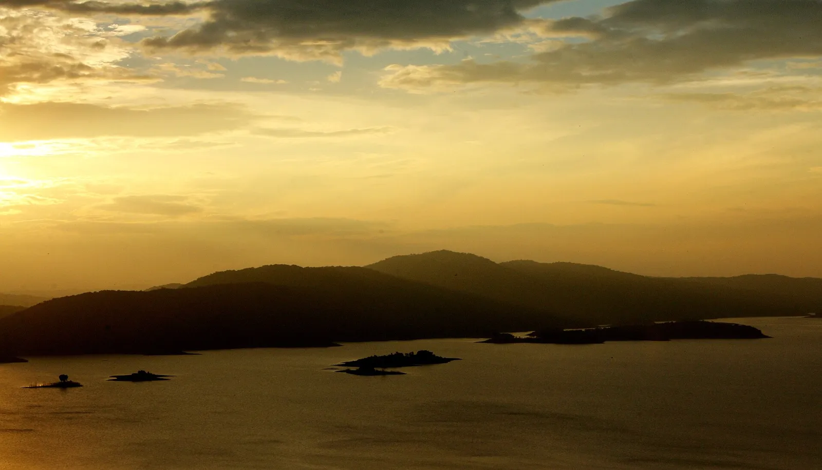 Backwaters of the Supa reservoir in the Western Ghats