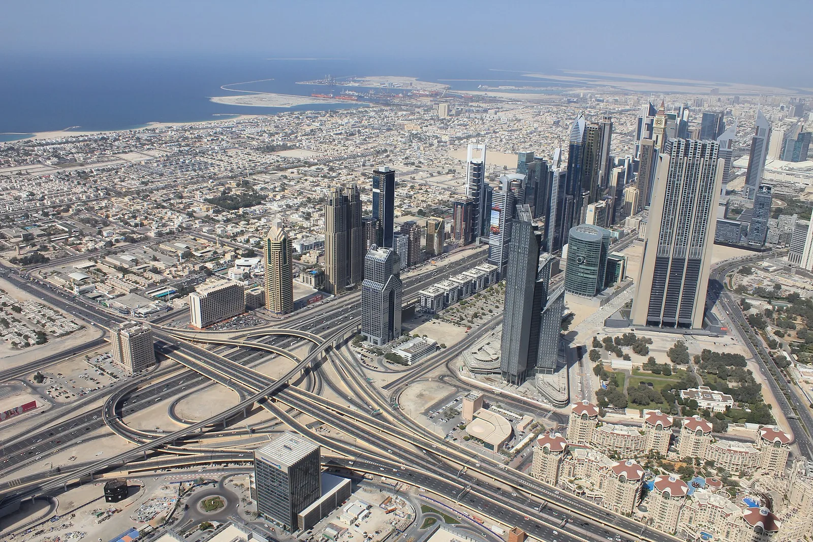 Same modern skyline with Burj Khalifa