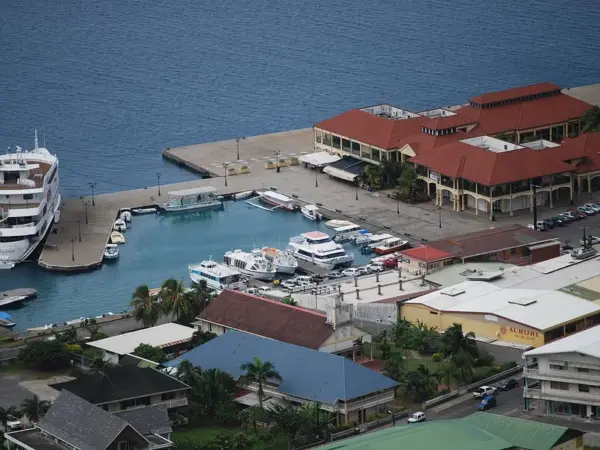 Uturoa waterfront and marina, Raiatea